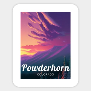 Powderhorn ski - Colorado Sticker